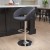 Flash Furniture CH-122070-BKFAB-GG Contemporary Charcoal Fabric Rounded Mid-Back Adjustable Height Barstool with Chrome Base addl-1