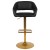 Flash Furniture CH-122070-BK-G-GG Contemporary Black Vinyl Rounded Mid-Back Adjustable Height Barstool with Gold Base addl-8