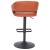 Flash Furniture CH-122070-BRBK-GG Contemporary Cognac Vinyl Rounded Mid-Back Adjustable Height Barstool with Black Base addl-10