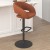 Flash Furniture CH-122070-BRBK-GG Contemporary Cognac Vinyl Rounded Mid-Back Adjustable Height Barstool with Black Base addl-6