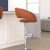 Flash Furniture CH-122070-BR-GG Contemporary Cognac Vinyl Rounded Mid-Back Adjustable Height Barstool with Chrome Base addl-5