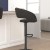 Flash Furniture CH-122070-CHFABBK-GG Contemporary Charcoal Fabric Rounded Mid-Back Adjustable Height Barstool with Black Base addl-5
