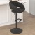 Flash Furniture CH-122070-CHFABBK-GG Contemporary Charcoal Fabric Rounded Mid-Back Adjustable Height Barstool with Black Base addl-6
