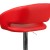 Flash Furniture CH-122070-RED-GG Contemporary Red Vinyl Rounded Mid-Back Adjustable Height Barstool with Chrome Base addl-10