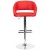 Flash Furniture CH-122070-RED-GG Contemporary Red Vinyl Rounded Mid-Back Adjustable Height Barstool with Chrome Base addl-9
