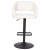 Flash Furniture CH-122070-WHBK-GG Contemporary White Vinyl Rounded Mid-Back Adjustable Height Barstool with Black Base addl-10