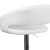 Flash Furniture CH-122070-WH-GG Contemporary White Vinyl Rounded Mid-Back Adjustable Height Barstool with Chrome Base addl-10