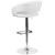 Flash Furniture CH-122070-WH-GG Contemporary White Vinyl Rounded Mid-Back Adjustable Height Barstool with Chrome Base addl-6