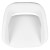 Flash Furniture CH-122070-WH-G-GG Contemporary White Vinyl Rounded Mid-Back Adjustable Height Barstool with Gold Base addl-9