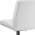 Flash Furniture CH-122090-WH-GG Contemporary White Vinyl Adjustable Height Barstool with Vertical Stitch Panel Back and Chrome Base addl-7