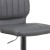 Flash Furniture CH-132330-GY-GG Contemporary Gray Vinyl Adjustable Height Barstool with Vertical Stitch Back and Chrome Base addl-7