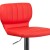 Flash Furniture CH-132330-RED-GG Contemporary Red Vinyl Adjustable Height Barstool with Vertical Stitch Back and Chrome Base addl-6