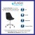 Flash Furniture CH-152783-BK-GG Mid-Back Black Fabric Task Office Chair with Pneumatic Lift and Chrome Base addl-3