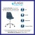 Flash Furniture CH-152783-BL-GG Mid-Back Blue Fabric Task Office Chair with Pneumatic Lift and Chrome Base addl-3