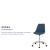 Flash Furniture CH-152783-BL-GG Mid-Back Blue Fabric Task Office Chair with Pneumatic Lift and Chrome Base addl-4