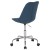Flash Furniture CH-152783-BL-GG Mid-Back Blue Fabric Task Office Chair with Pneumatic Lift and Chrome Base addl-7
