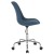 Flash Furniture CH-152783-BL-GG Mid-Back Blue Fabric Task Office Chair with Pneumatic Lift and Chrome Base addl-9