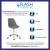 Flash Furniture CH-152783-LTGY-GG Mid-Back Light Gray Fabric Task Office Chair with Pneumatic Lift and Chrome Base addl-3