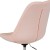 Flash Furniture CH-152783-PK-GG Mid-Back Pink Fabric Task Office Chair with Pneumatic Lift and Chrome Base addl-11