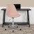 Flash Furniture CH-152783-PK-GG Mid-Back Pink Fabric Task Office Chair with Pneumatic Lift and Chrome Base addl-1