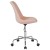 Flash Furniture CH-152783-PK-GG Mid-Back Pink Fabric Task Office Chair with Pneumatic Lift and Chrome Base addl-9