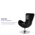 Flash Furniture CH-162430-BK-LEA-GG Egg Series Black LeatherSoft Side Reception Chair addl-3