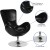 Flash Furniture CH-162430-BK-LEA-GG Egg Series Black LeatherSoft Side Reception Chair addl-4