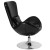 Flash Furniture CH-162430-BK-LEA-GG Egg Series Black LeatherSoft Side Reception Chair addl-8