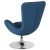 Flash Furniture CH-162430-BL-FAB-GG Egg Series Blue Fabric Side Reception Chair addl-6