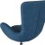 Flash Furniture CH-162430-BL-FAB-GG Egg Series Blue Fabric Side Reception Chair addl-7
