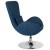 Flash Furniture CH-162430-BL-FAB-GG Egg Series Blue Fabric Side Reception Chair addl-8