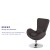 Flash Furniture CH-162430-DKGY-FAB-GG Egg Series Dark Gray Fabric Side Reception Chair addl-3