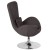 Flash Furniture CH-162430-DKGY-FAB-GG Egg Series Dark Gray Fabric Side Reception Chair addl-8