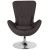 Flash Furniture CH-162430-DKGY-FAB-GG Egg Series Dark Gray Fabric Side Reception Chair addl-9