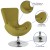 Flash Furniture CH-162430-GN-FAB-GG Egg Series Green Fabric Side Reception Chair addl-4