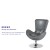 Flash Furniture CH-162430-GY-LEA-GG Egg Series Gray LeatherSoft Side Reception Chair addl-3