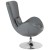Flash Furniture CH-162430-GY-LEA-GG Egg Series Gray LeatherSoft Side Reception Chair addl-8