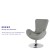 Flash Furniture CH-162430-LTGY-FAB-GG Egg Series Light Gray Fabric Side Reception Chair addl-3