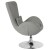 Flash Furniture CH-162430-LTGY-FAB-GG Egg Series Light Gray Fabric Side Reception Chair addl-8