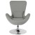 Flash Furniture CH-162430-LTGY-FAB-GG Egg Series Light Gray Fabric Side Reception Chair addl-9