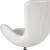 Flash Furniture CH-162430-WH-LEA-GG Egg Series White LeatherSoft Side Reception Chair addl-7