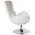 Flash Furniture CH-162430-WH-LEA-GG Egg Series White LeatherSoft Side Reception Chair addl-8