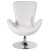Flash Furniture CH-162430-WH-LEA-GG Egg Series White LeatherSoft Side Reception Chair addl-9