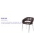 Flash Furniture CH-162731-BN-GG Fusion Series Contemporary Brown LeatherSoft Side Reception Chair addl-3