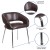 Flash Furniture CH-162731-BN-GG Fusion Series Contemporary Brown LeatherSoft Side Reception Chair addl-4