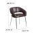 Flash Furniture CH-162731-BN-GG Fusion Series Contemporary Brown LeatherSoft Side Reception Chair addl-5