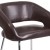 Flash Furniture CH-162731-BN-GG Fusion Series Contemporary Brown LeatherSoft Side Reception Chair addl-7