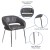 Flash Furniture CH-162731-GY-GG Fusion Series Contemporary Gray LeatherSoft Side Reception Chair addl-3
