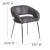 Flash Furniture CH-162731-GY-GG Fusion Series Contemporary Gray LeatherSoft Side Reception Chair addl-4