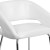 Flash Furniture CH-162731-WH-GG Fusion Series Contemporary White LeatherSoft Side Reception Chair addl-10